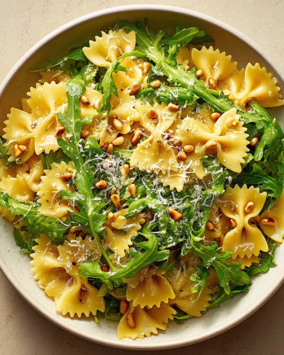 Lemon Basil Parmesan Pasta Salad with White Balsamic Vinaigrette Recipe - Recipe Image