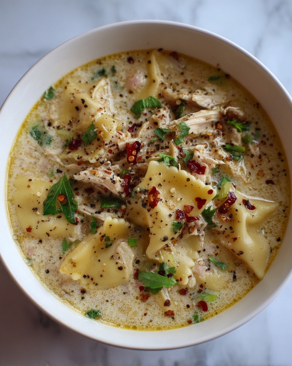 Creamy White Chicken Lasagna Soup Recipe - Recipe Image