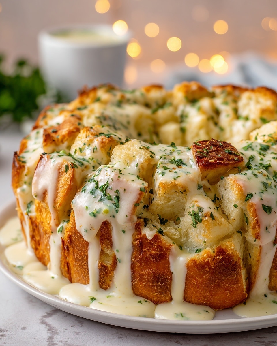 Chicken Alfredo Monkey Bread Recipe - Recipe Image