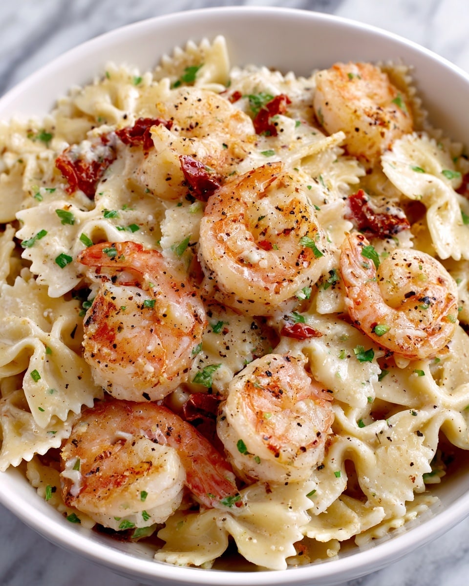 Creamy Garlic Shrimp Pasta Recipe - Recipe Image