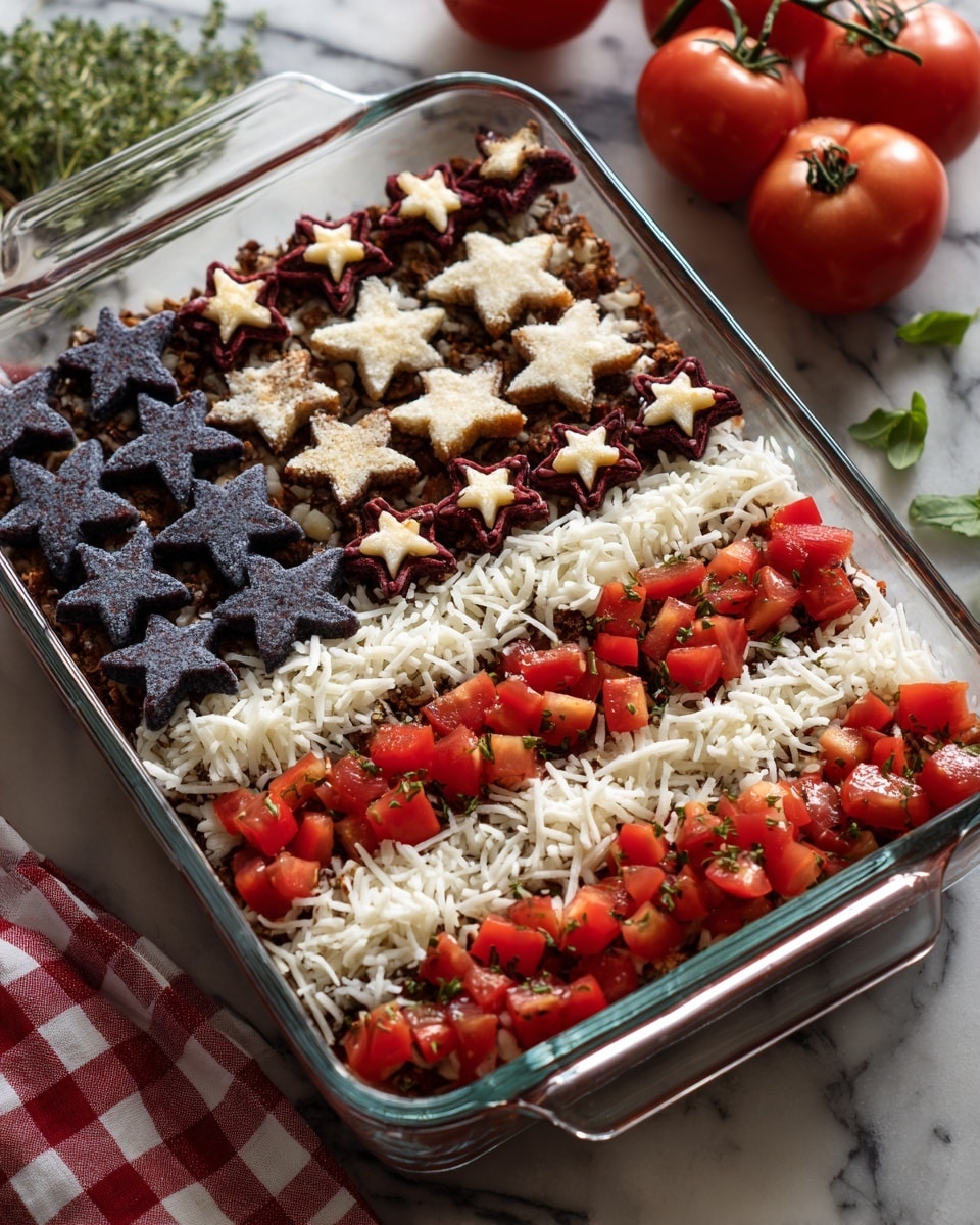 Taco Salad Flag Recipe - Recipe Image