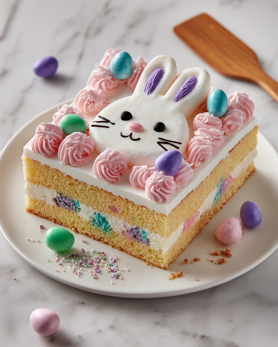 Easter Bunny Poke Cake Recipe - Recipe Image