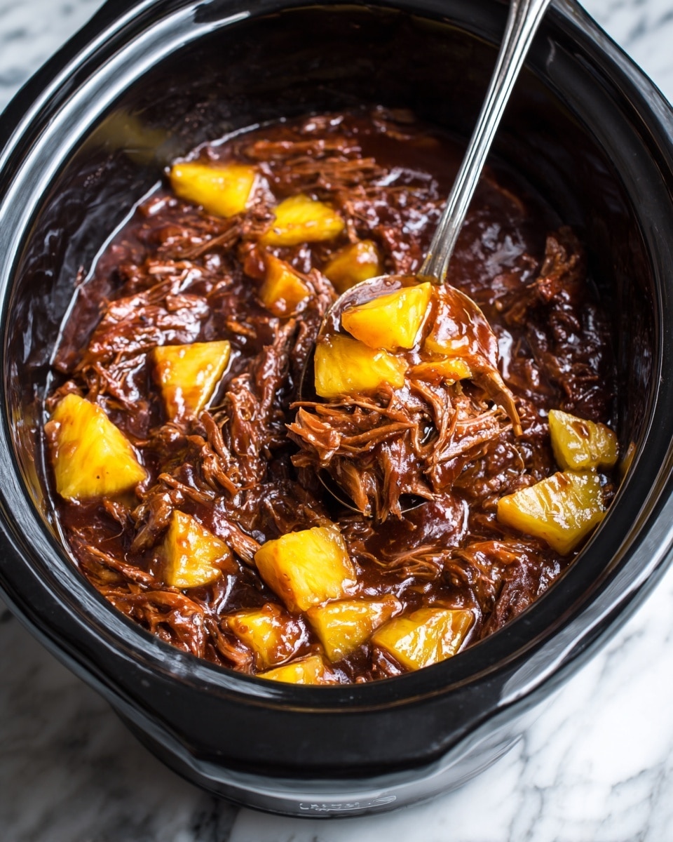 Crockpot Pineapple BBQ Chicken Recipe - Recipe Image
