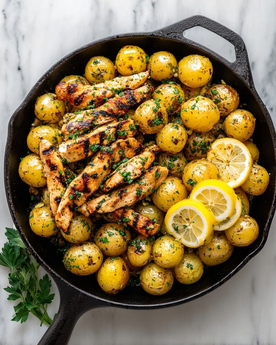 Chicken and Potato Skillet with Honey Soy Marinade Recipe - Recipe Image