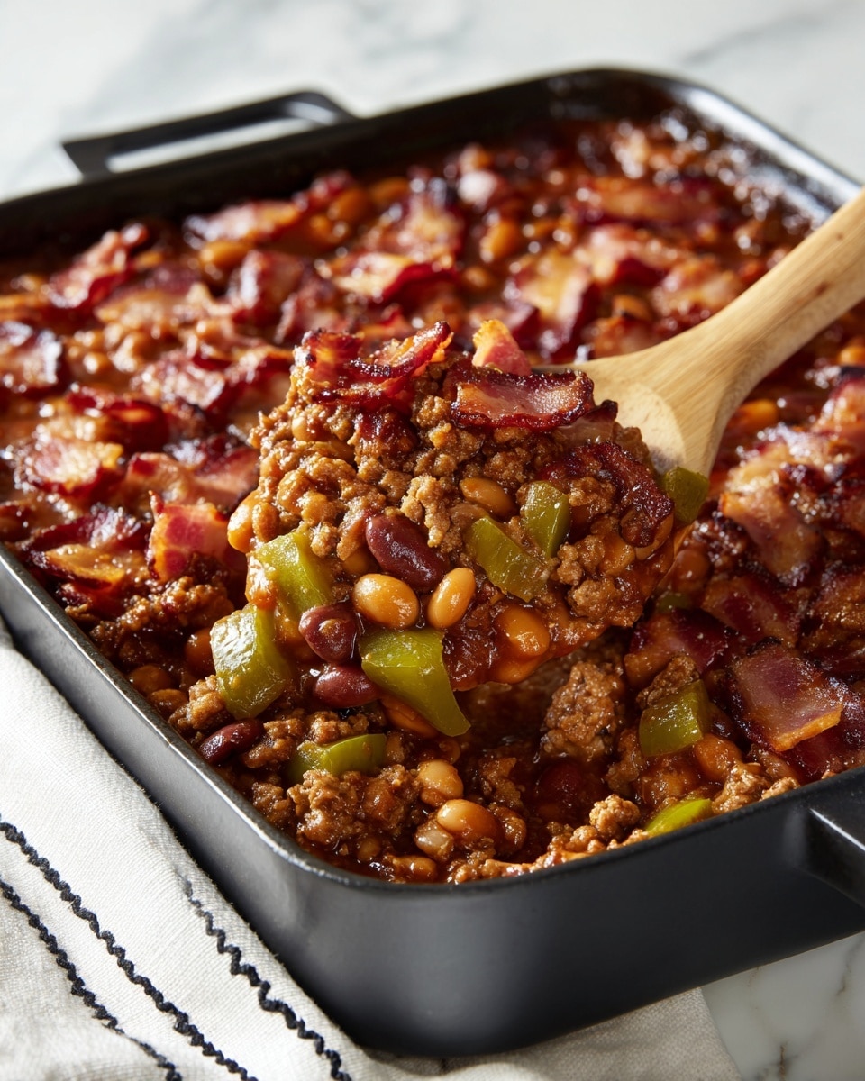 Baked Beans Ground Beef Casserole Recipe - Recipe Image