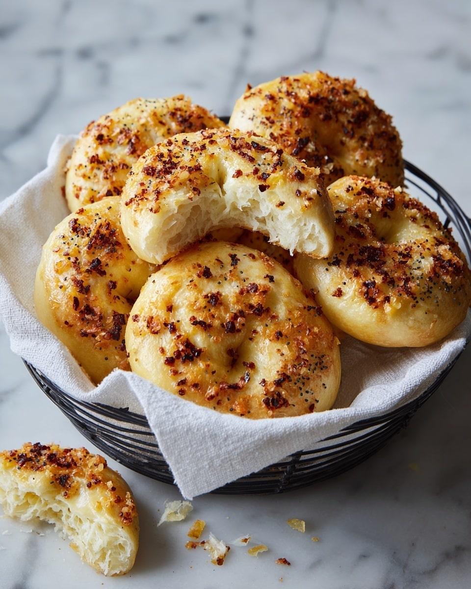 Homemade Breakfast Onion Bagels Recipe - Recipe Image