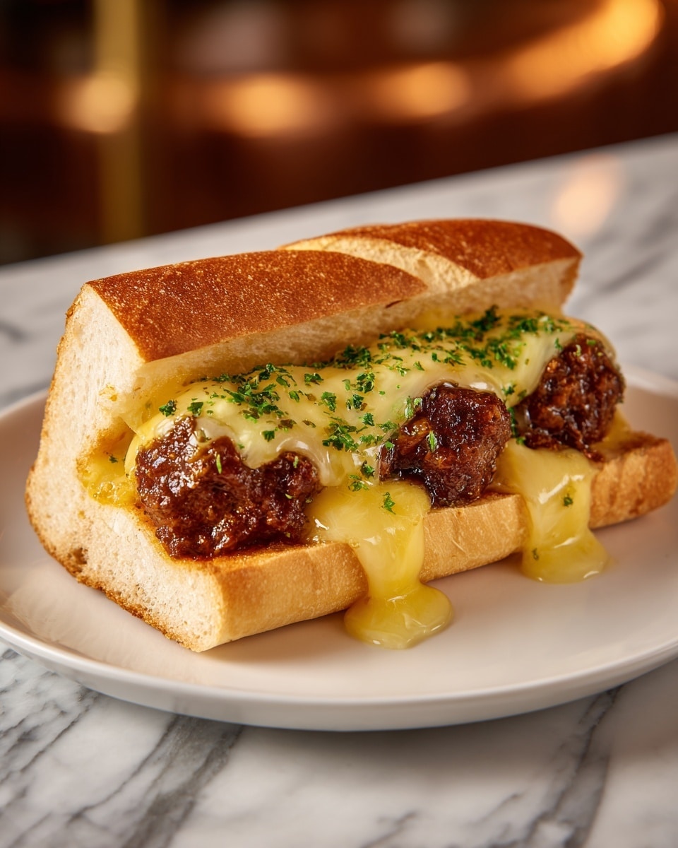 Creamy Meatball Boats Recipe - Recipe Image