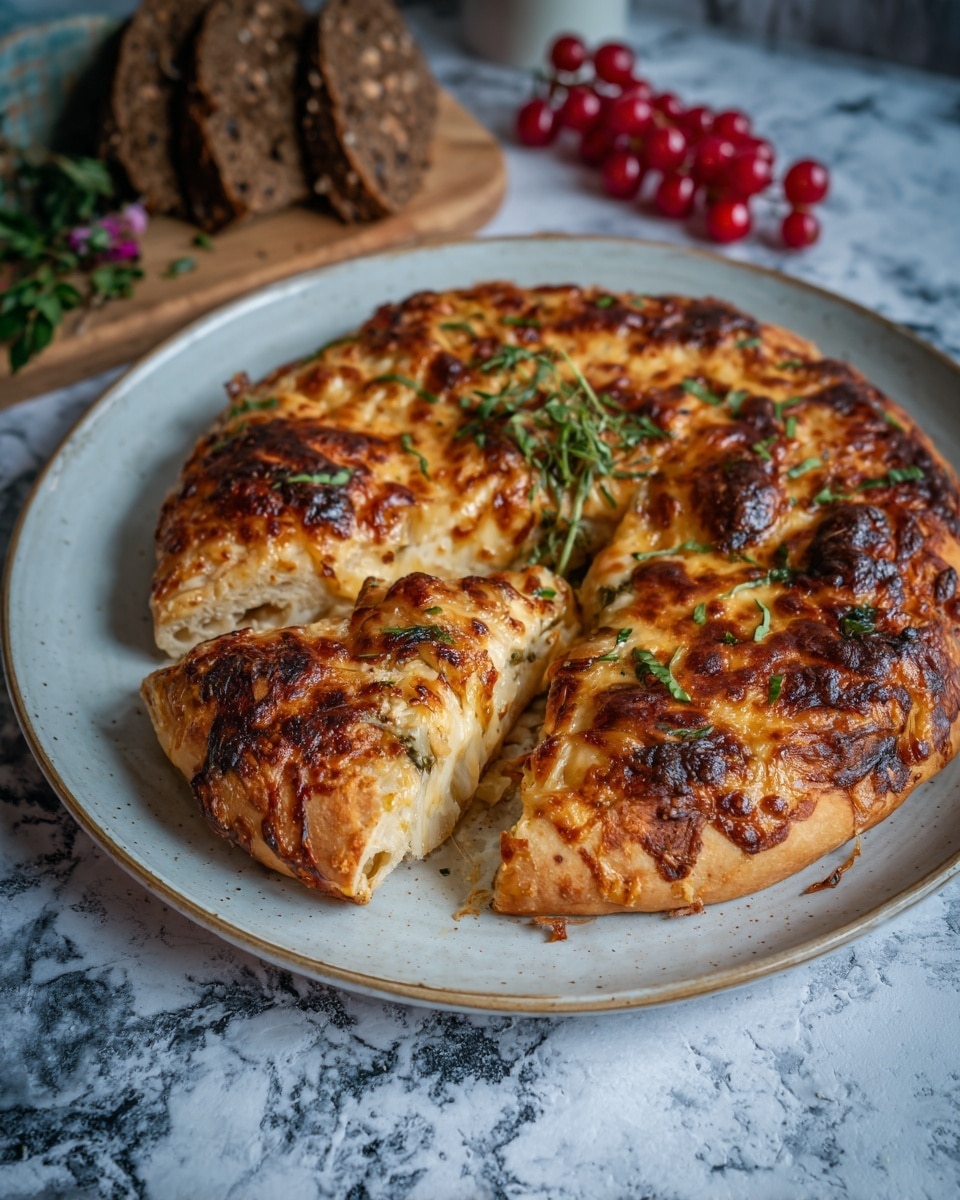 Baked Gruyère in Pastry with Rosemary and Garlic Recipe - Recipe Image