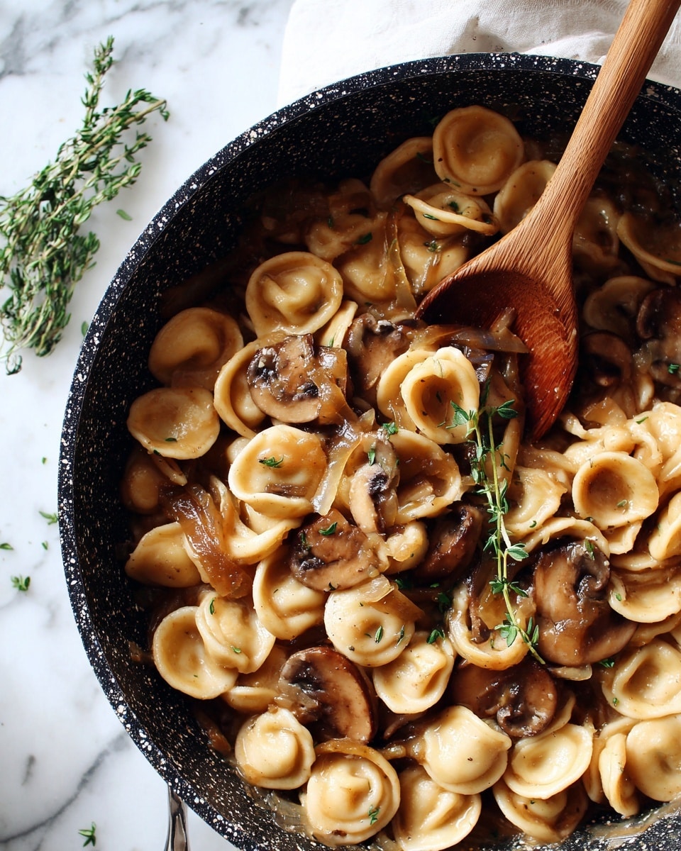 One Pot French Onion Pasta Recipe - Recipe Image