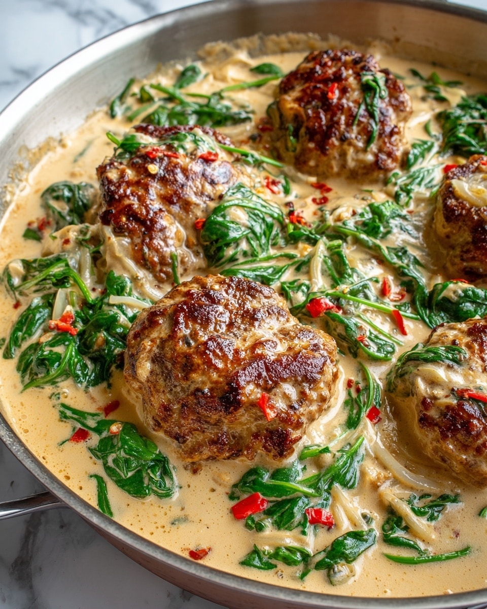 Creamy Garlic Chicken with Spinach Recipe - Recipe Image