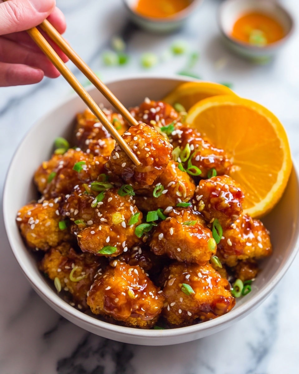 Vegan Glazed Orange Cauliflower “Chicken” Recipe - Recipe Image