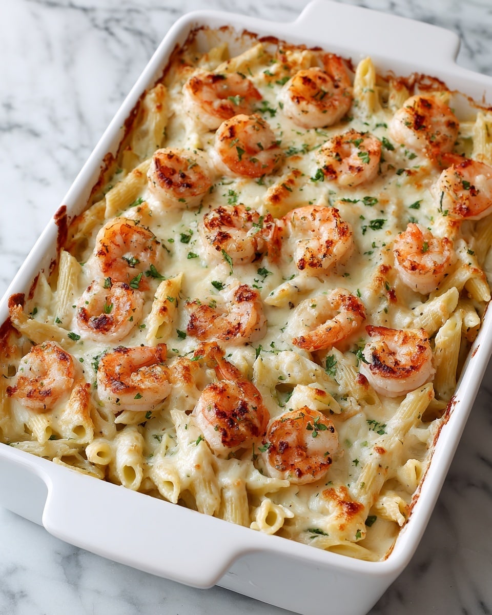 Shrimp Scampi Pasta Bake Recipe - Recipe Image