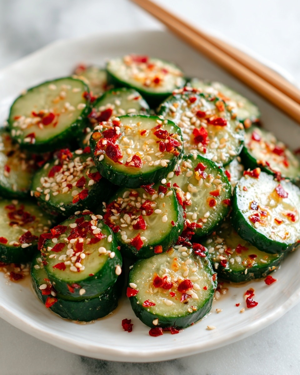 Easy Korean Cucumber Salad Recipe - Recipe Image