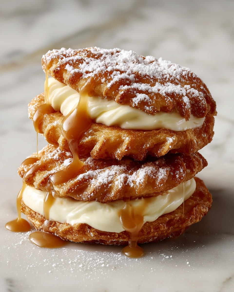 Stuffed Cheesecake Fried Apple Pies Recipe - Recipe Image