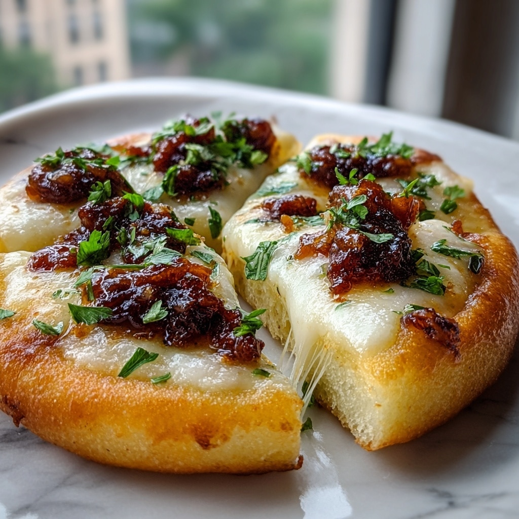 Sweet Spicy Hot Honey Garlic Pizza Recipe - Recipe Image