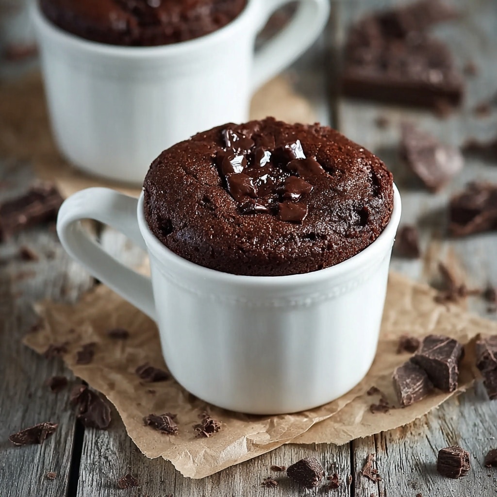 Microwave Mug Brownie with Chocolate Chips and Vanilla Recipe - Recipe Image