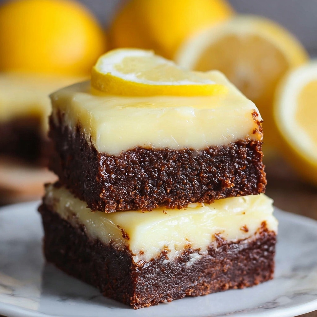 Zesty Lemon Brownies Recipe - Recipe Image