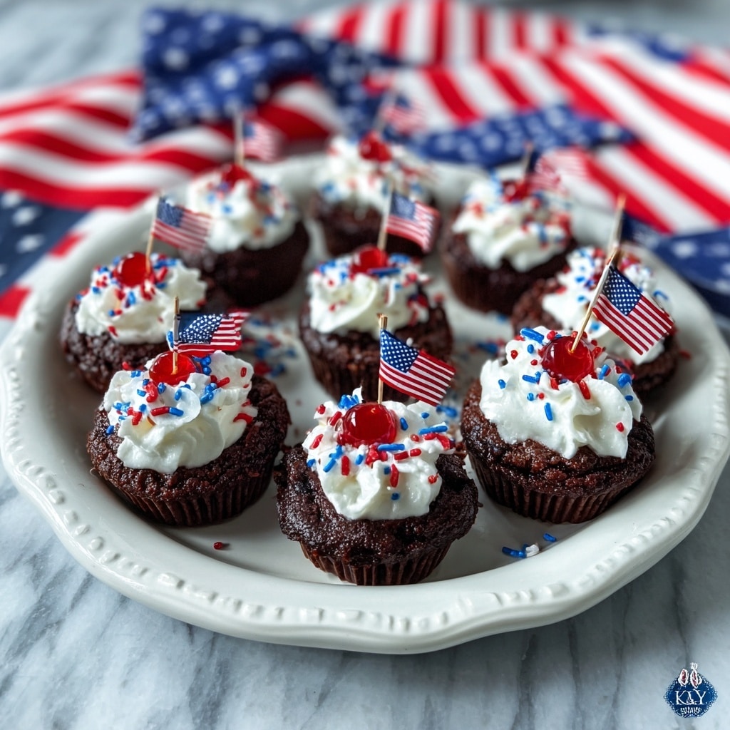 Patriotic Brownie Bombs Recipe - Recipe Image