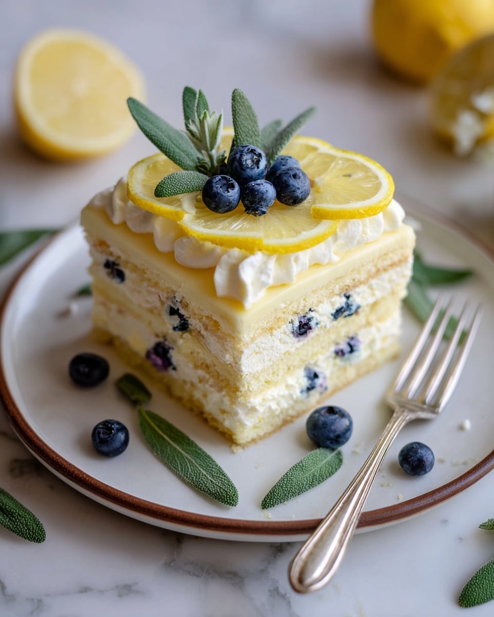 Lemon Blueberry Lasagna Recipe - Recipe Image