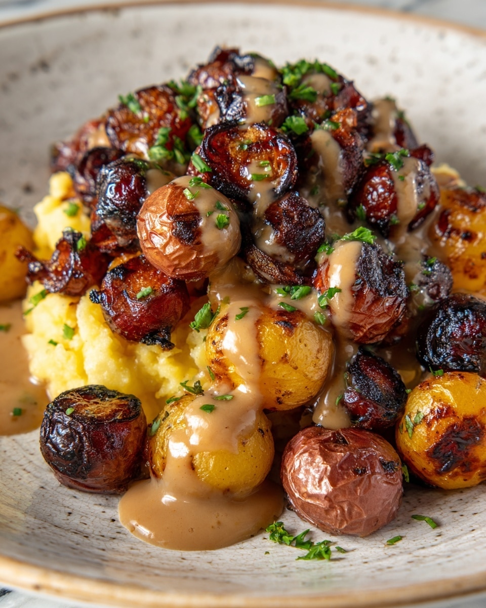 Honey Mustard Smashed Potatoes Recipe - Recipe Image