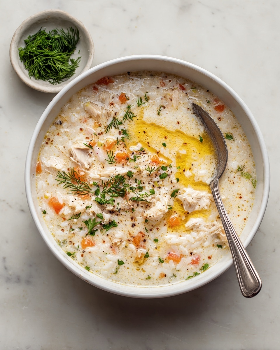 Greek Lemon Chicken Soup (Avgolemono) Recipe - Recipe Image