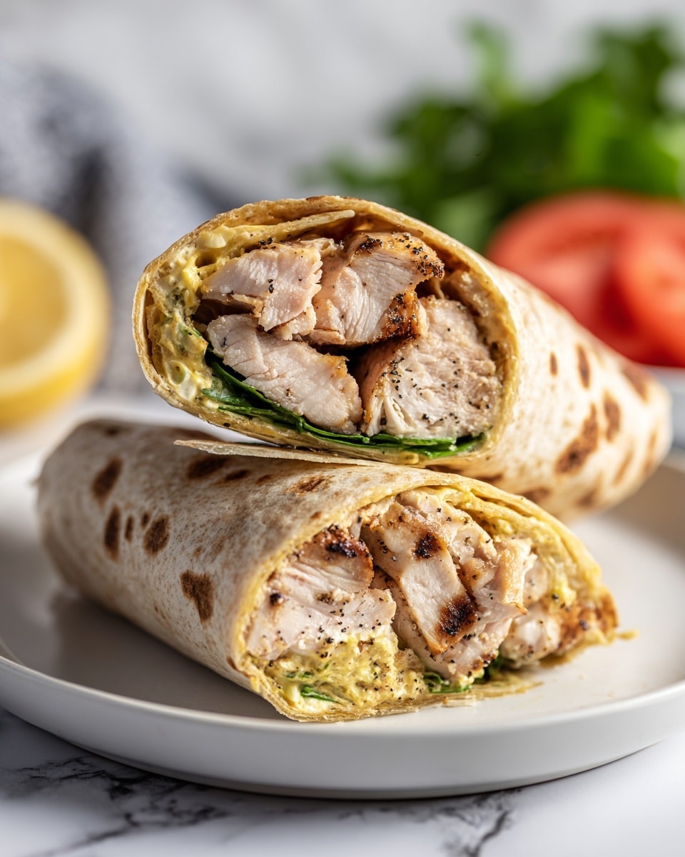 Cheesy Garlic Chicken Wraps Recipe - Recipe Image