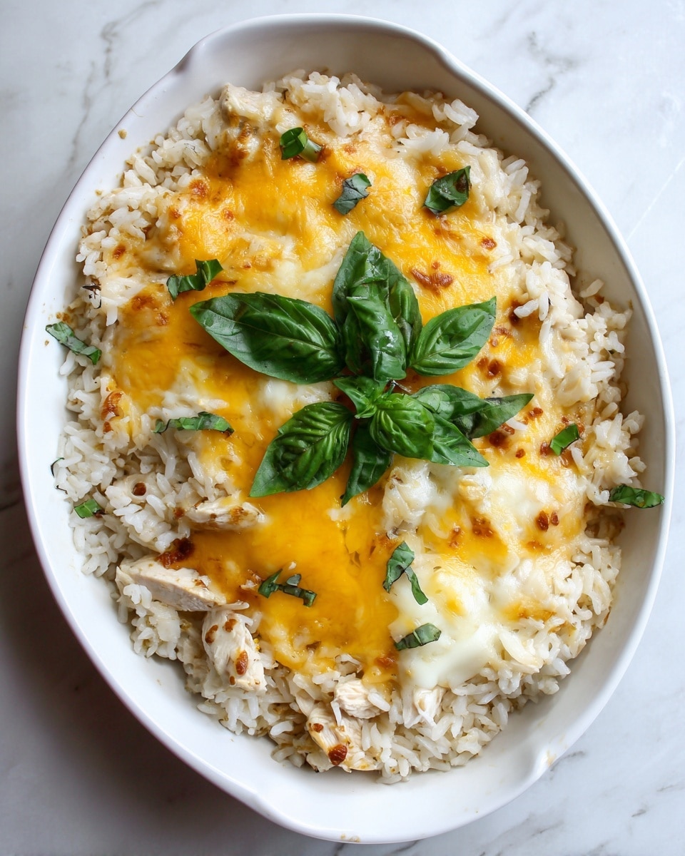 Best Cheesy Chicken and Rice Casserole Recipe - Recipe Image