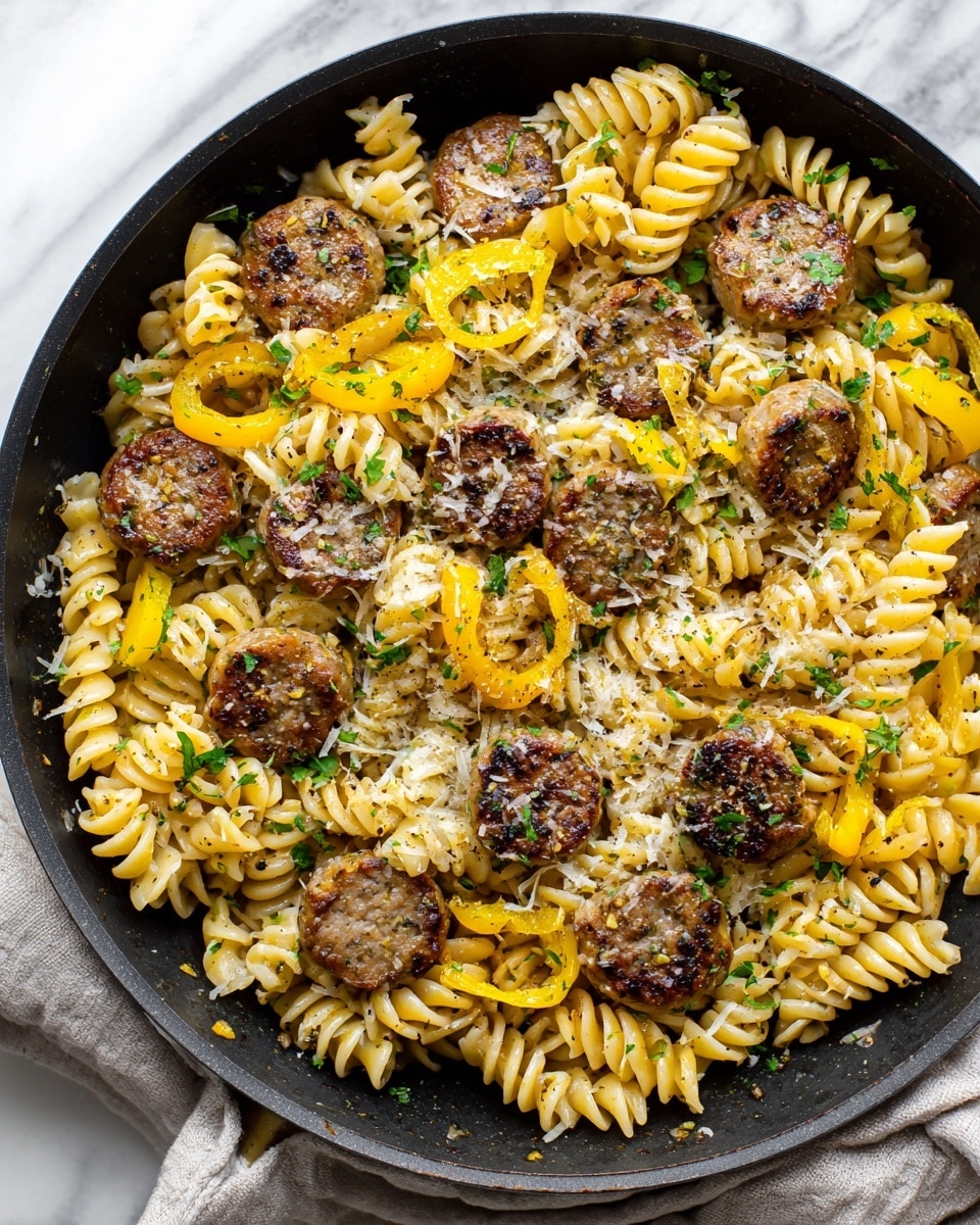 Autumn Beef Sausage Pasta with Roasted Butternut Squash Recipe - Recipe Image