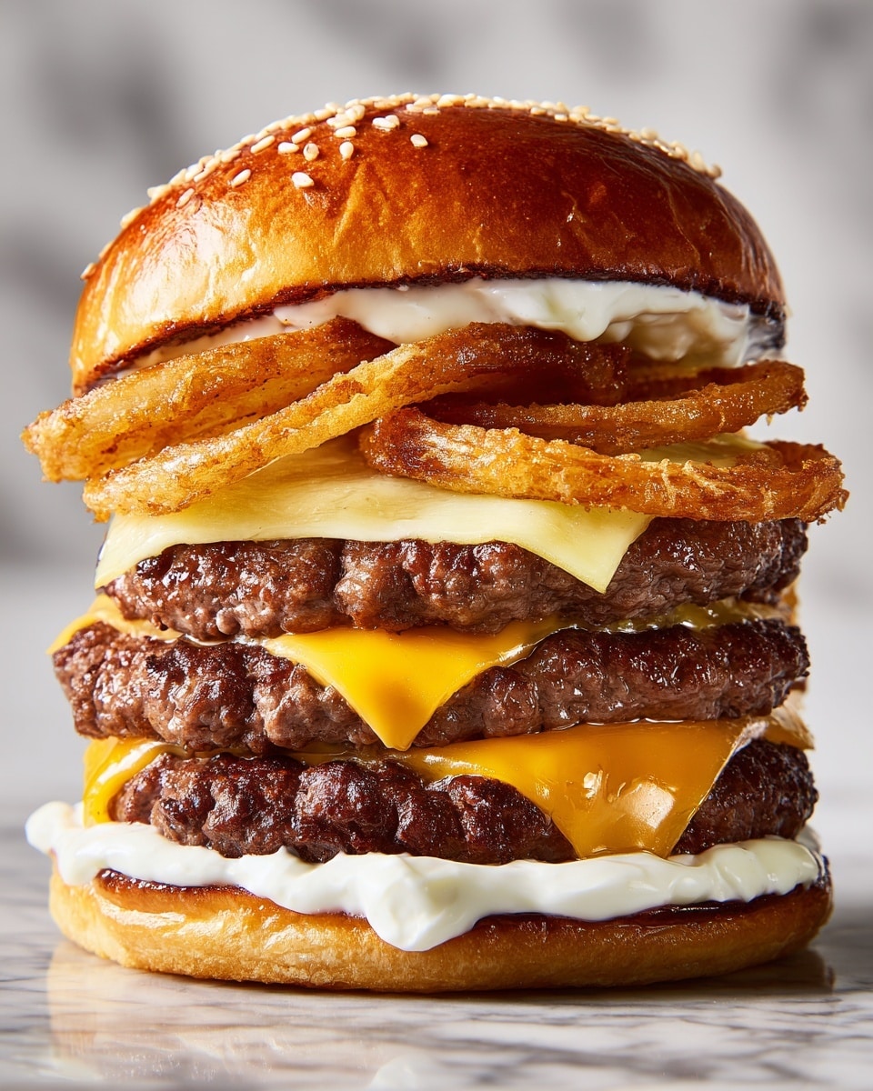 Garlic Double Steakburger Recipe - Recipe Image