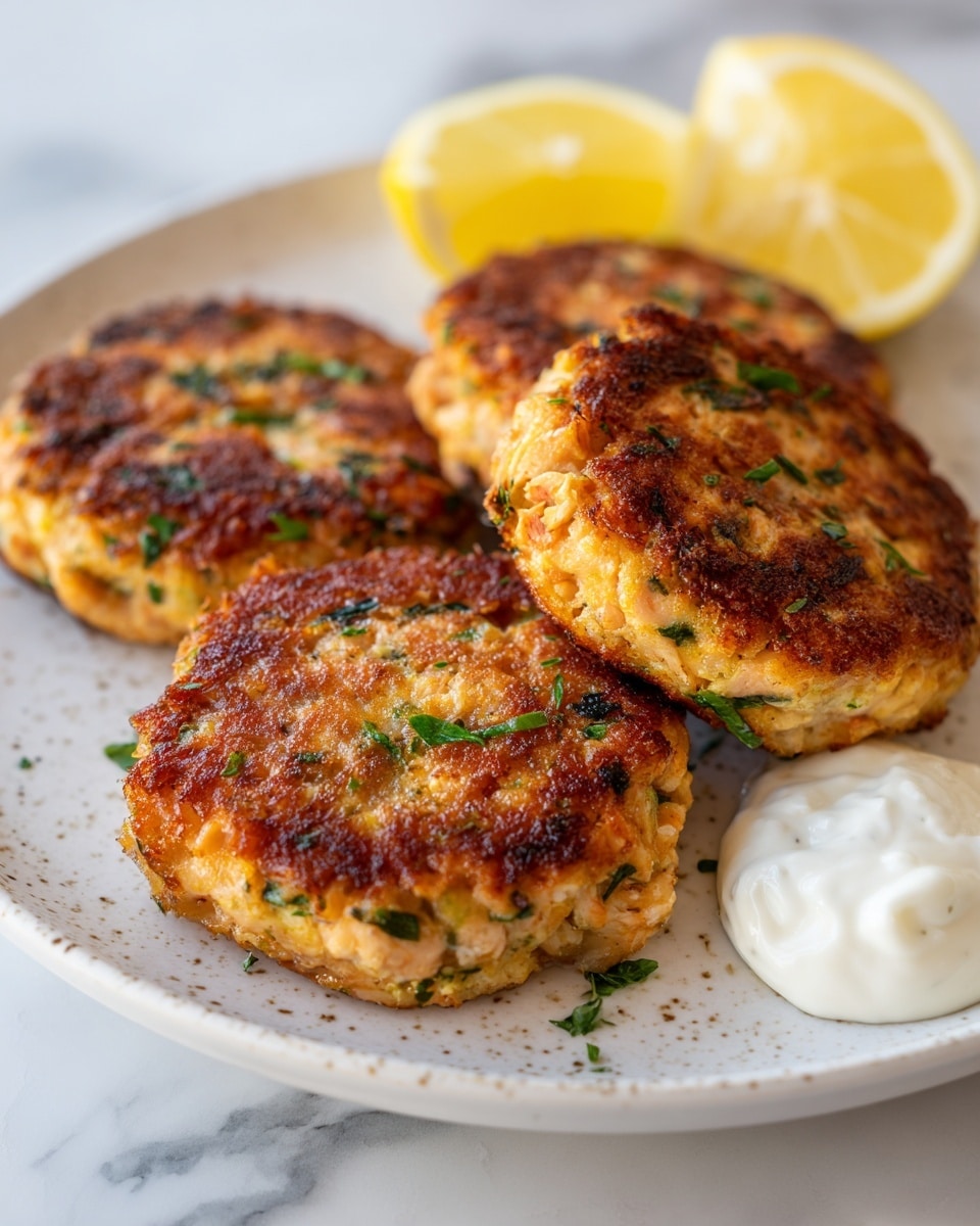 Salmon Cakes with Lemon and Parsley Recipe - Recipe Image