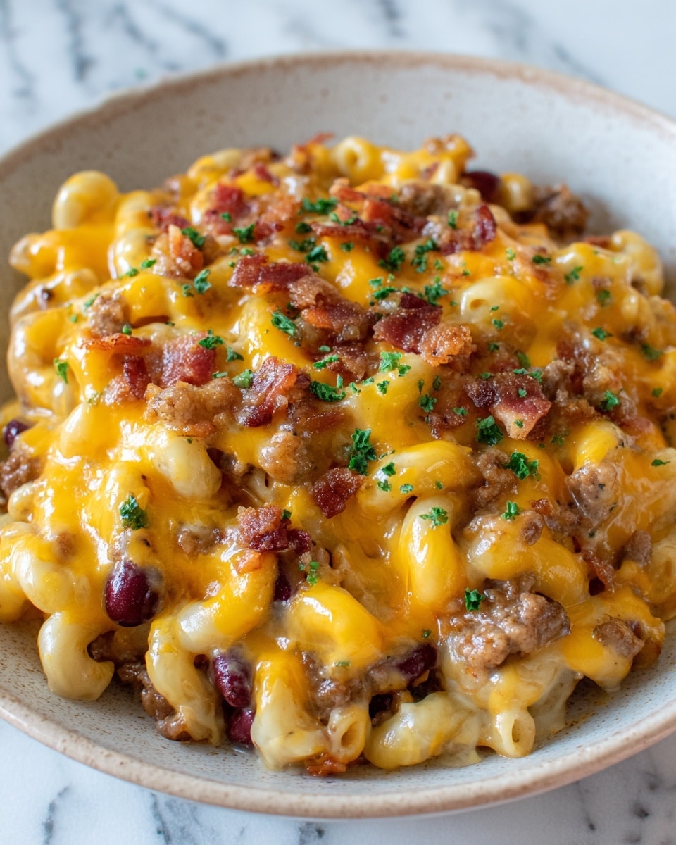 Chili Mac and Cheese Casserole Recipe - Recipe Image