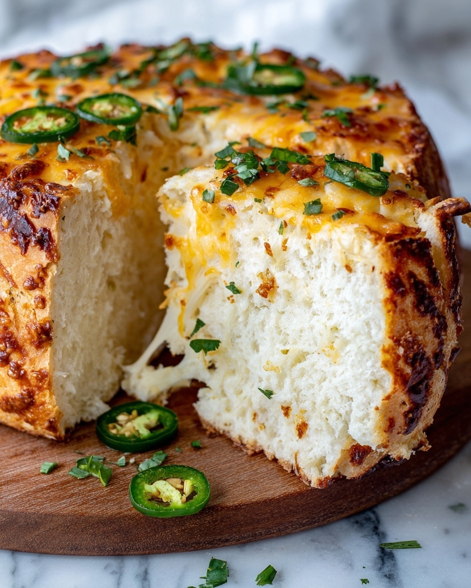 Jalapeño Popper Cheese Bread Recipe - Recipe Image