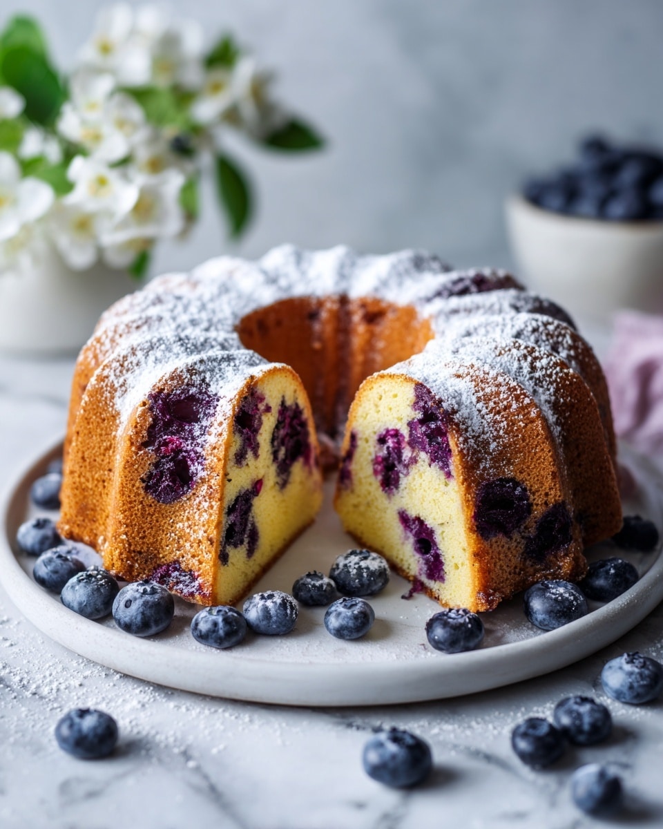 Blueberrylicious Sour Cream Bundt Cake Recipe - Recipe Image