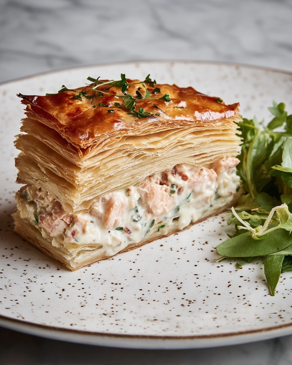 Salmon Wellington with Spinach and Herb Cream Cheese Filling Recipe - Recipe Image