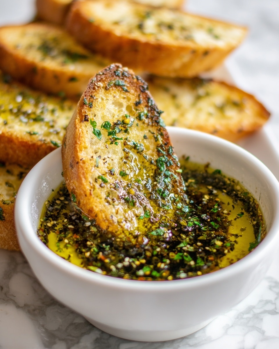 Olive Oil Dip with Warm Bread Recipe - Recipe Image