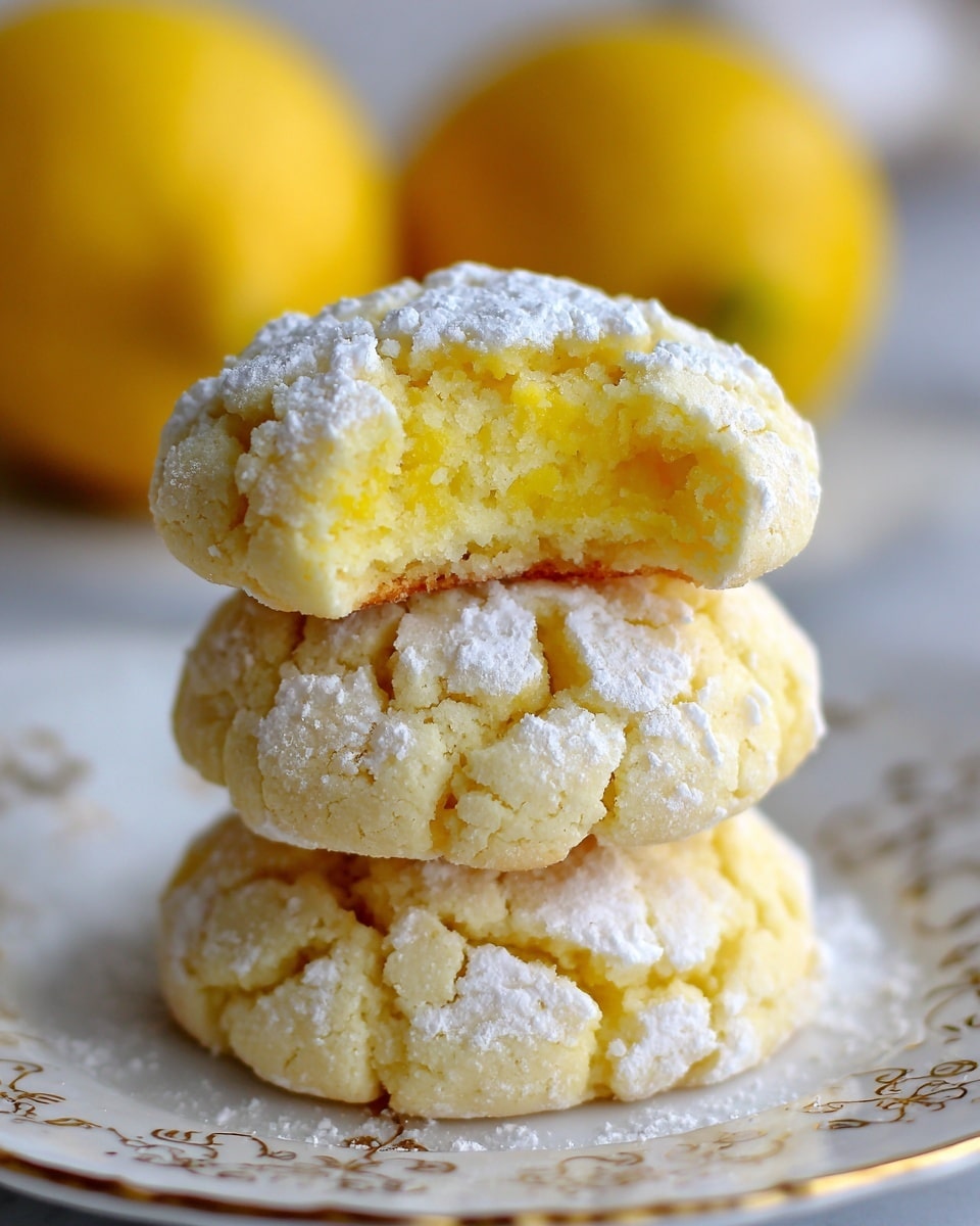 Lemon Gooey Butter Cookies Recipe - Recipe Image