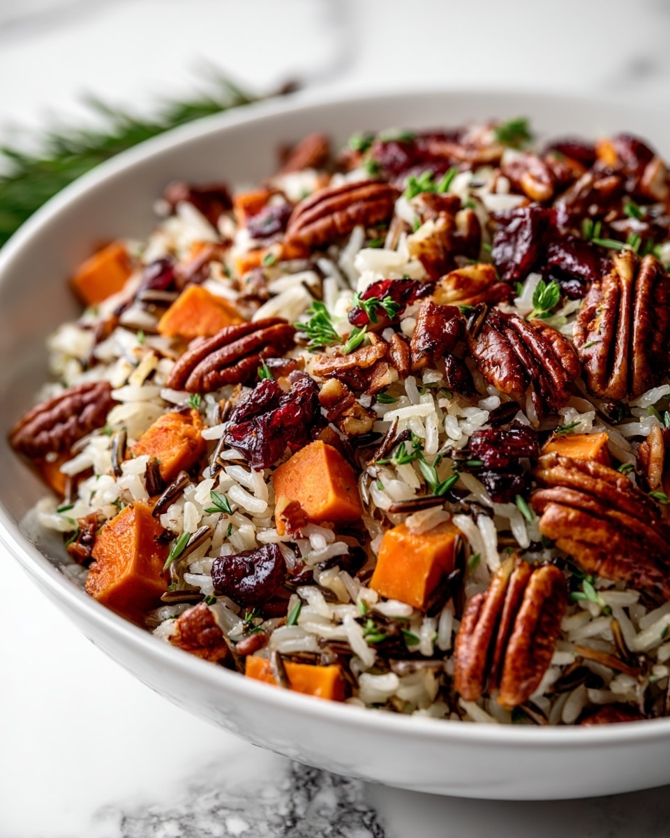 Cranberry Pecan Sweet Potato Wild Rice Pilaf Recipe - Recipe Image