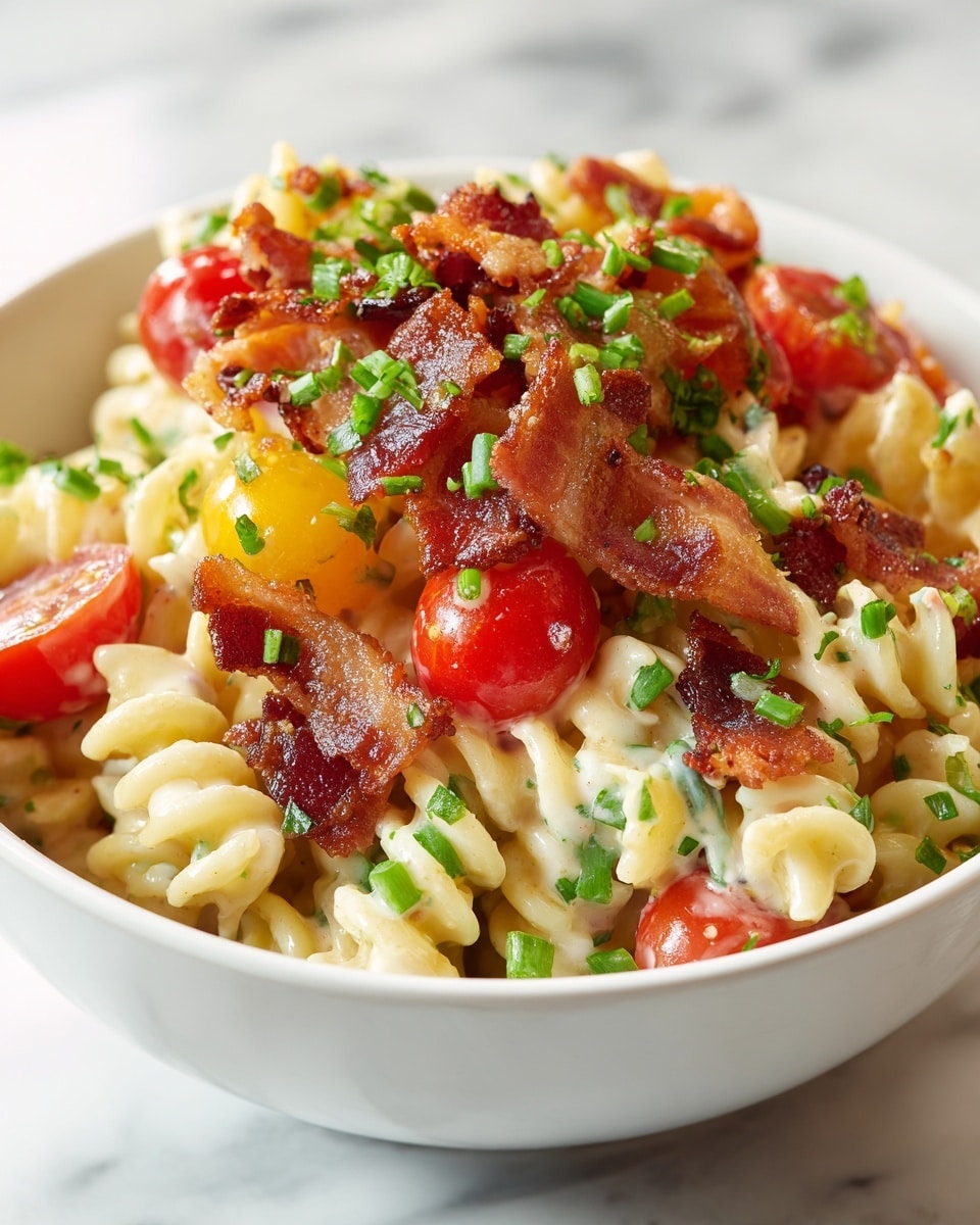 Ranch BLT Pasta Salad Recipe - Recipe Image