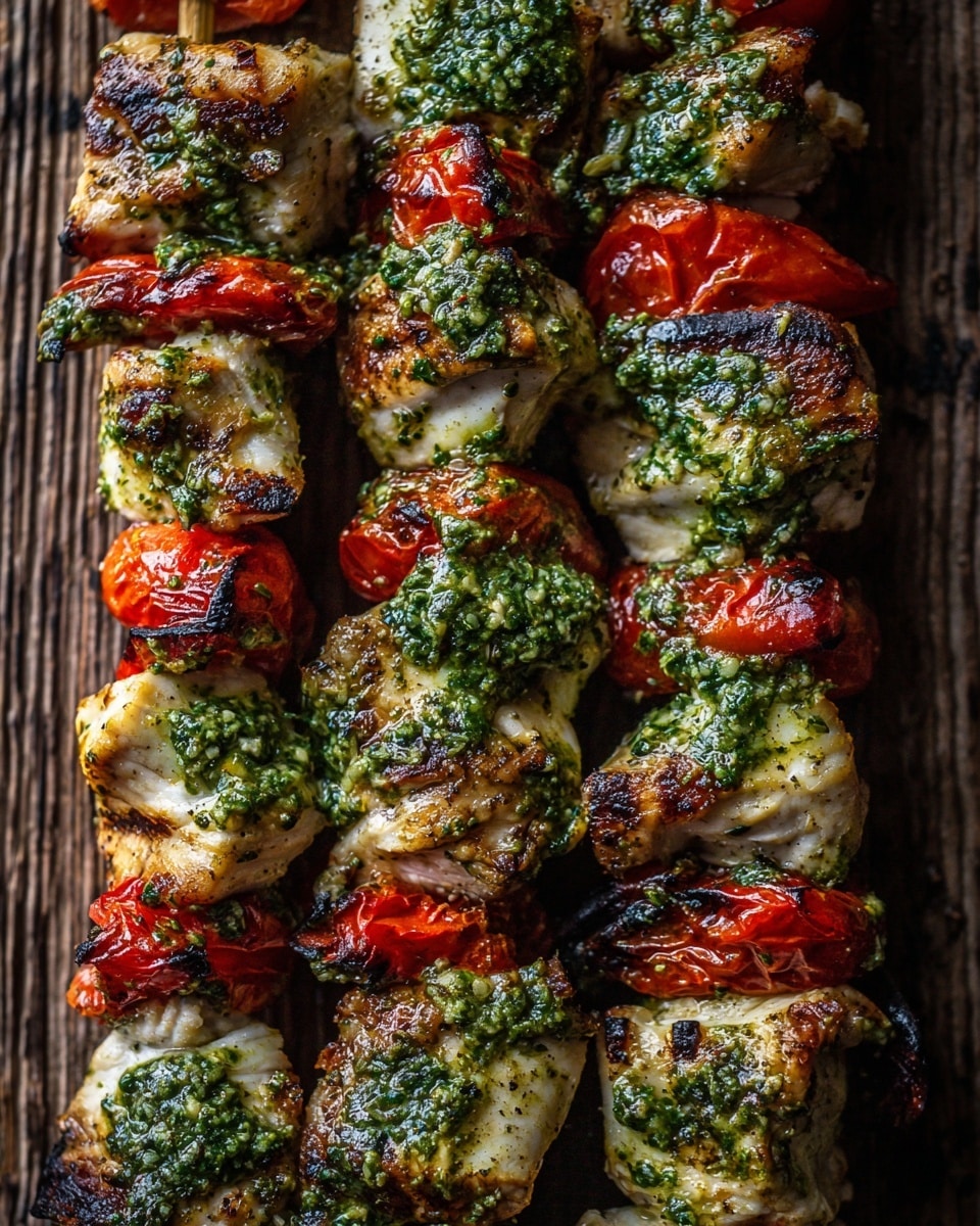 Chicken Pesto Kabobs Recipe - Recipe Image