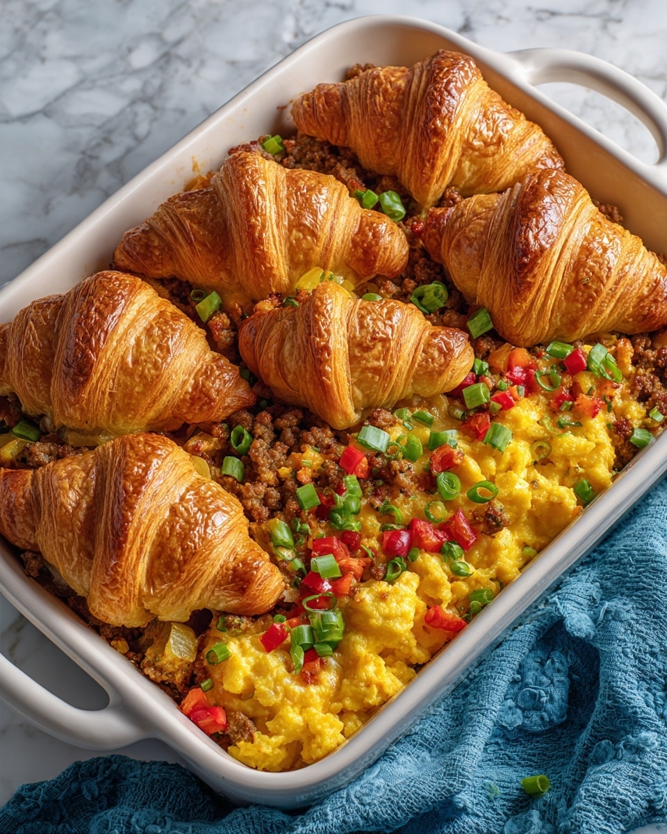 Croissant Breakfast Casserole Recipe - Recipe Image