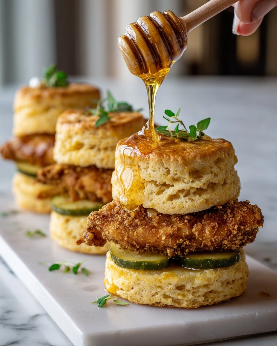 Hot Honey Chicken Biscuits Recipe - Recipe Image
