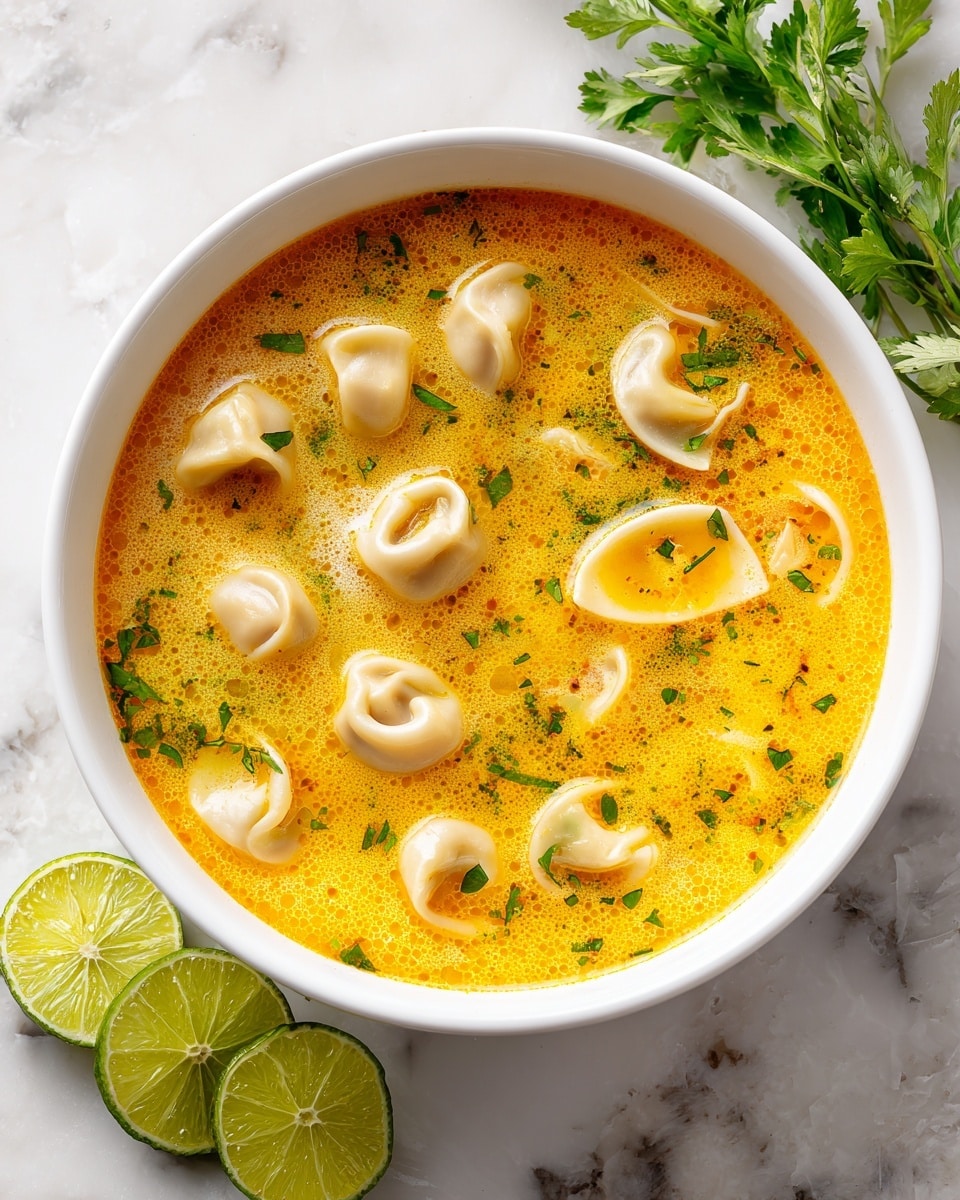 Thai Red Curry Dumpling Soup Recipe - Recipe Image