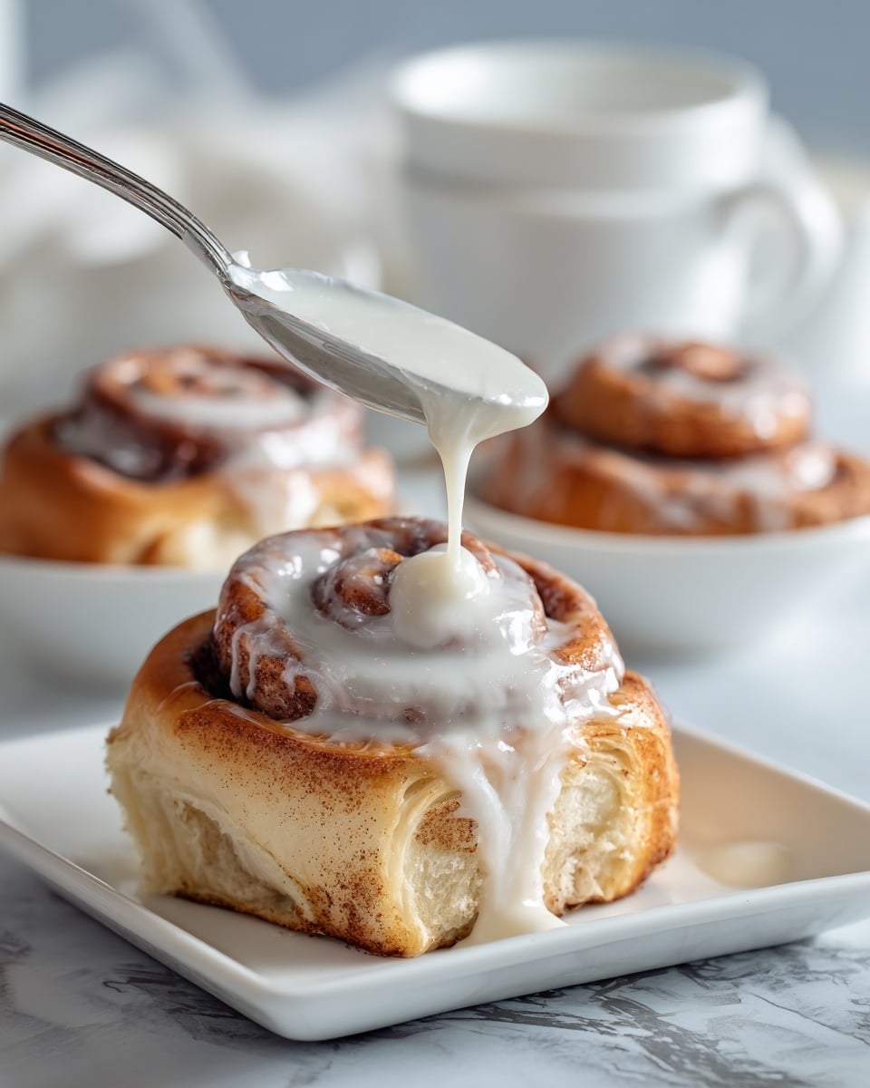 Cinnamon Roll Icing Without Cream Cheese Recipe - Recipe Image