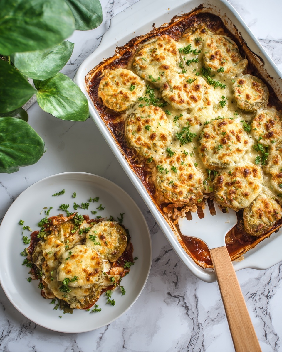Cheesy Baked Eggplant Parmesan Recipe - Recipe Image
