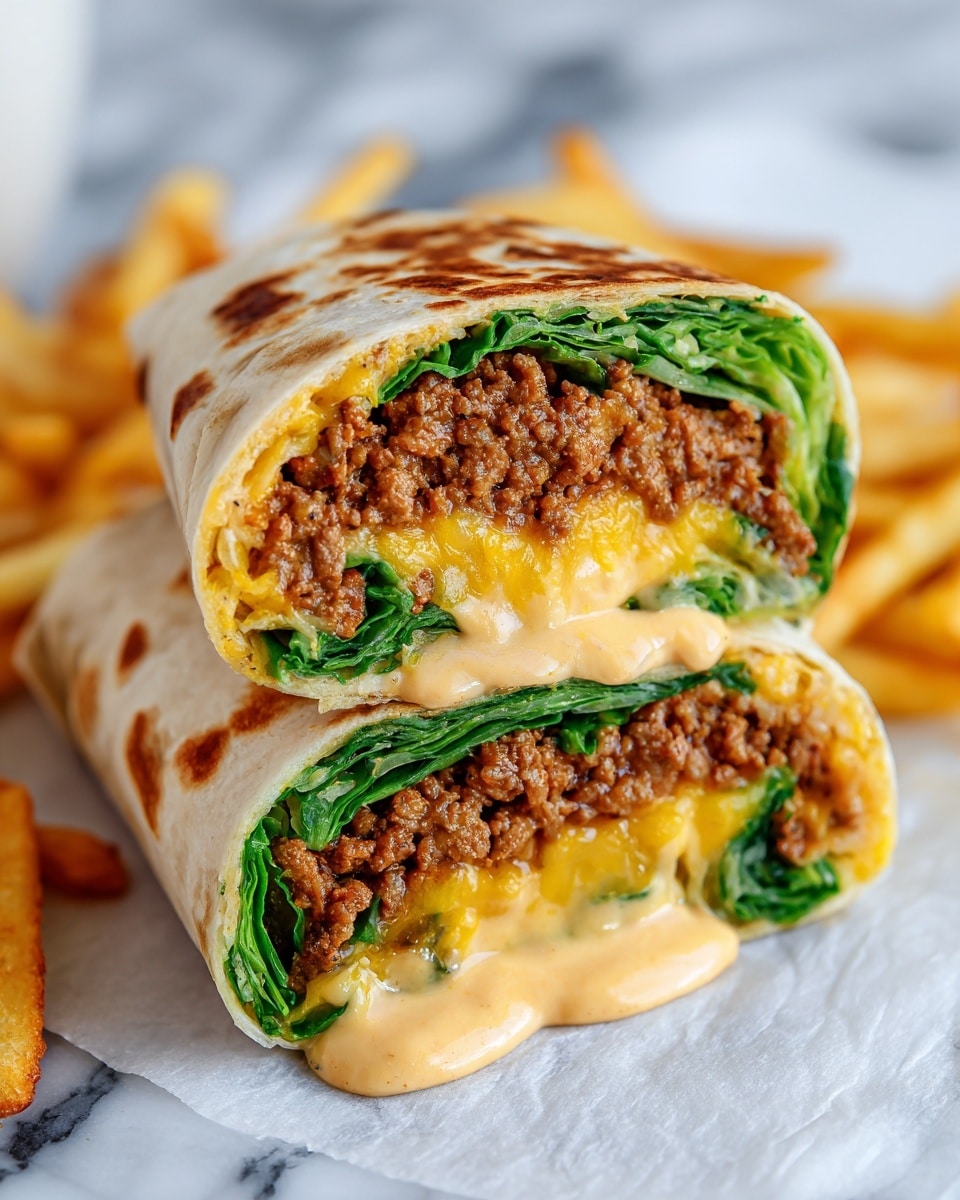 Big Mac Wraps Recipe - Recipe Image