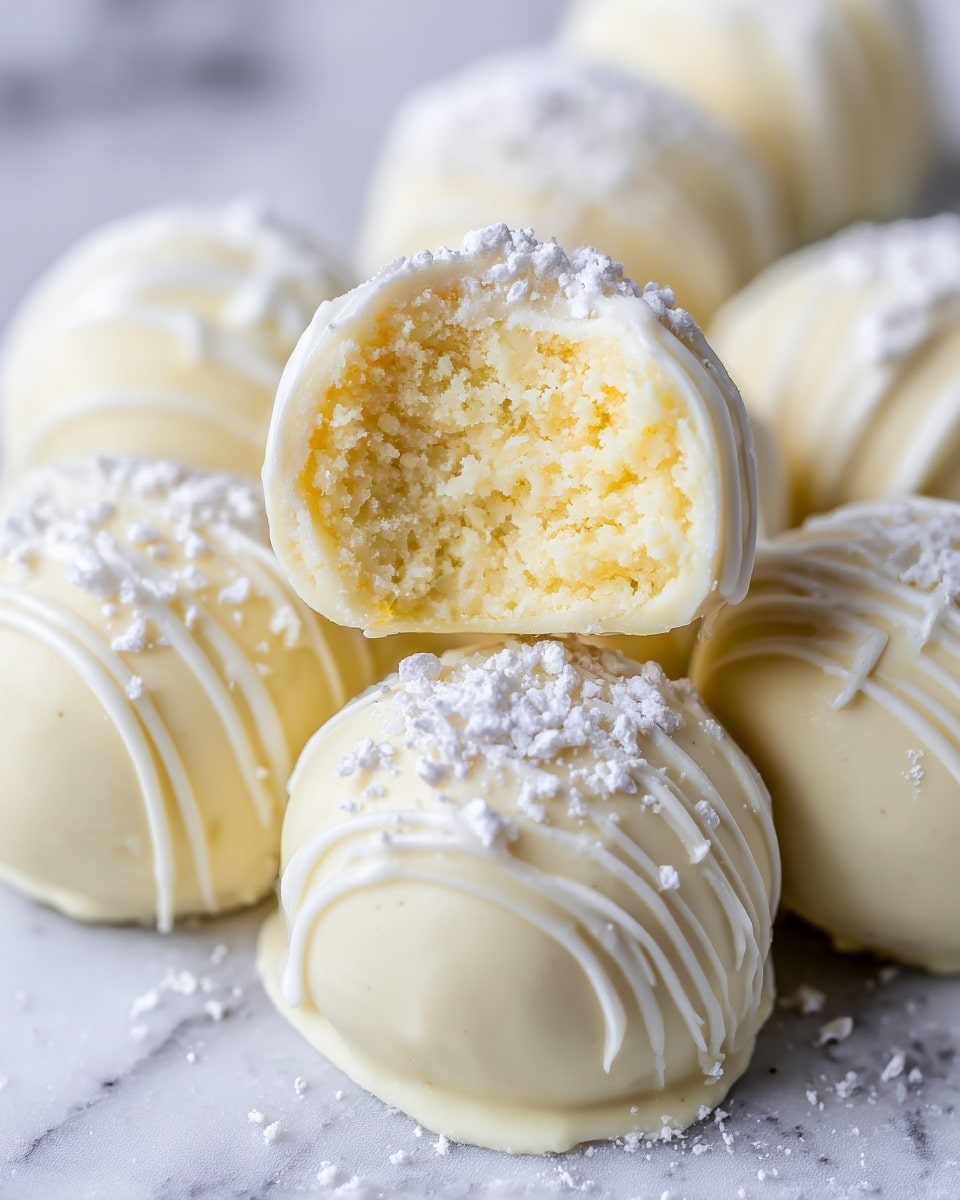 White Chocolate Lemon Truffles Recipe - Recipe Image