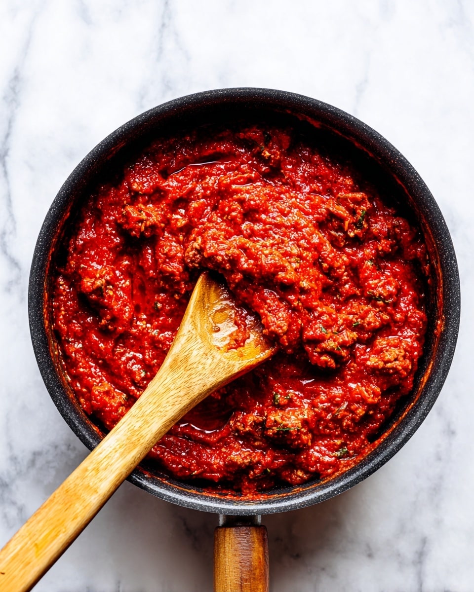 Easy Homemade Spaghetti Meat Sauce Recipe - Recipe Image
